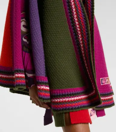 PUCCI Colorblocked wool cape | Thumbnail 3