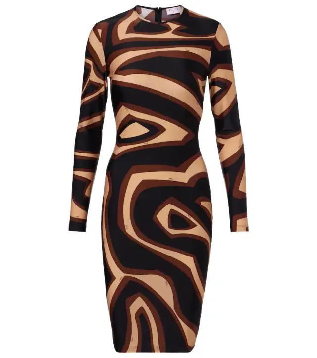 Labirinto jersey minidress