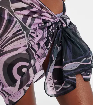 Pucci Iride semi-sheer cotton beach cover-up | Thumbnail 2