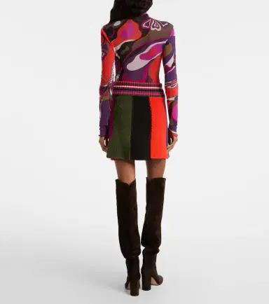 PUCCI Striped wool-blend miniskirt | Thumbnail 3