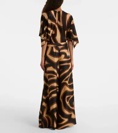 Pucci Labirinto silk satin wide-leg pants | Thumbnail 4