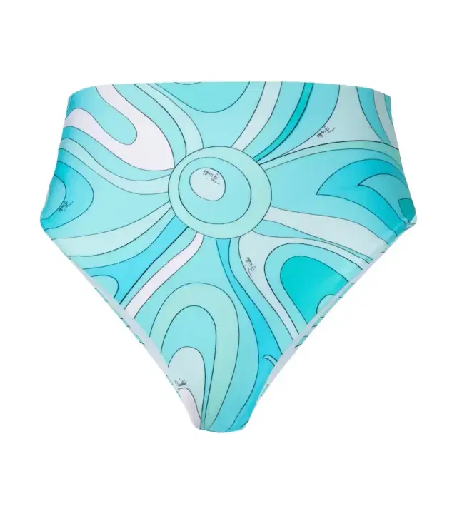 Marmo high-rise bikini bottoms