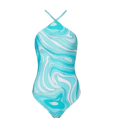 Pucci Marmo halterneck swimsuit | Thumbnail 1 Pucci Marmo halterneck swimsuit | Thumbnail 1