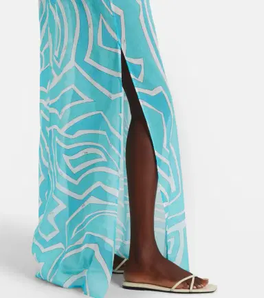 Pucci Labirinto cotton gauze maxi dress | Thumbnail 4