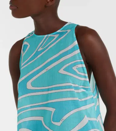 Pucci Labirinto cotton gauze maxi dress | Thumbnail 5