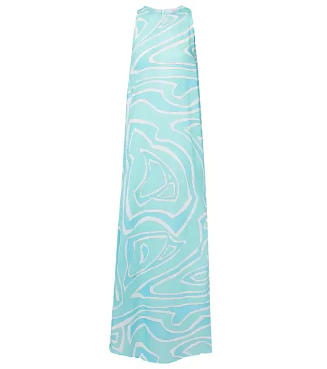 Labirinto cotton gauze maxi dress