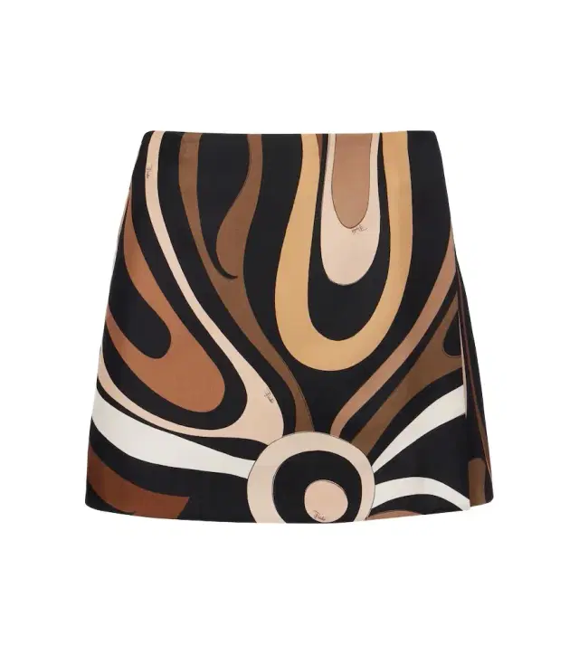 Marmo silk satin miniskirt