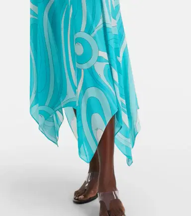 Pucci Iride halterneck jersey midi dress | Thumbnail 2 Pucci Iride halterneck jersey midi dress | Thumbnail 2