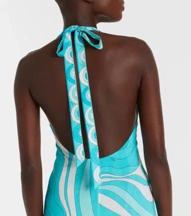 Pucci Iride halterneck jersey midi dress | Thumbnail 6 Pucci Iride halterneck jersey midi dress | Thumbnail 6