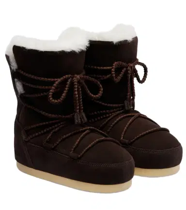 Moon Boot EVX shearling-lined suede snow boots | Thumbnail 1