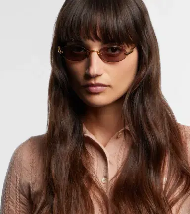 Miu Miu Logo oval sunglasses | Thumbnail 5