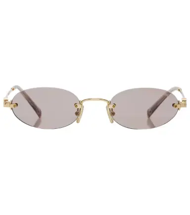 Miu Miu Logo oval sunglasses | Thumbnail 1