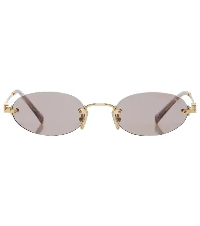 Miu Miu Logo oval sunglasses