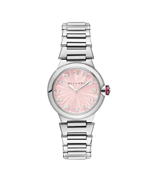 Lvcea 28mm stainless steel watch with diamonds