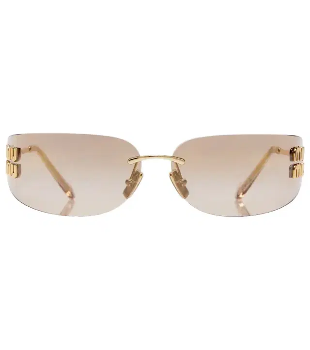 Logo oval sunglasses