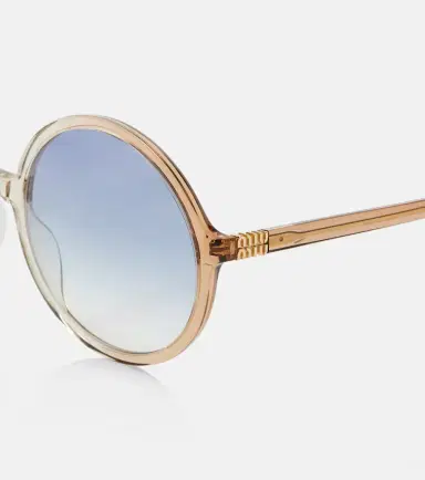 Miu Miu Logo round sunglasses | Thumbnail 3