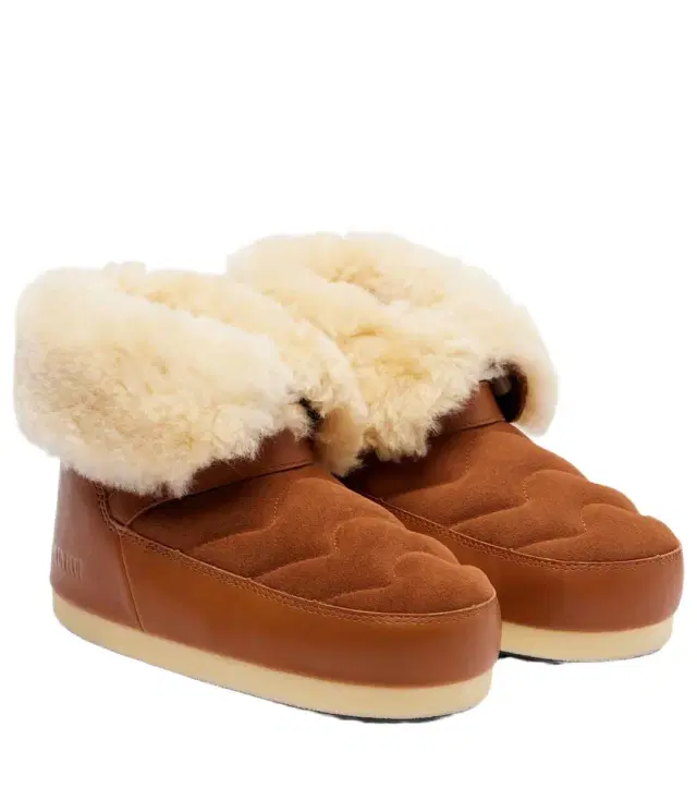 Moon Boot EVX leather and suede snow boots