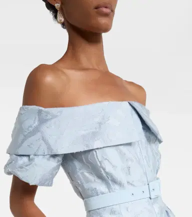 Rebecca Vallance Bridal Anneli cotton-blend brocade gown | Thumbnail 3 Rebecca Vallance Bridal Anneli cotton-blend brocade gown | Thumbnail 3