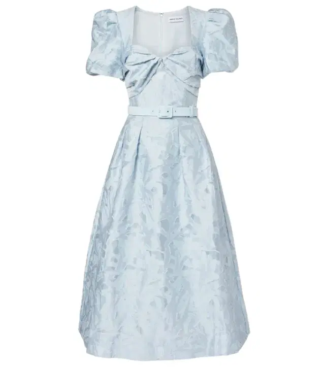 Anneli cotton-blend jacquard midi dress