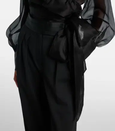 Rebecca Vallance Anjou sheer silk organza blouse | Thumbnail 2