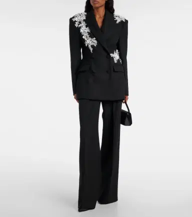 Rebecca Vallance Danna floral-appliqué blazer | Thumbnail 4 Rebecca Vallance Danna floral-appliqué blazer | Thumbnail 4