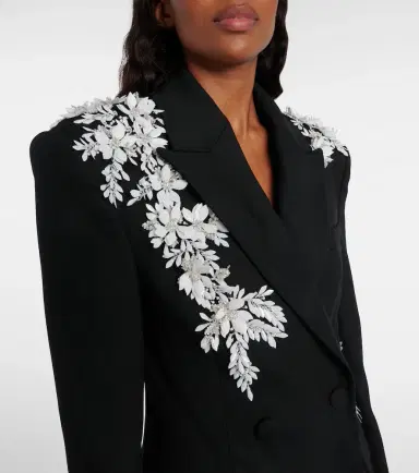Rebecca Vallance Danna floral-appliqué blazer | Thumbnail 5 Rebecca Vallance Danna floral-appliqué blazer | Thumbnail 5