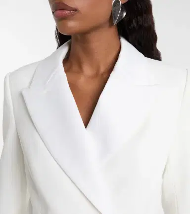 Rebecca Vallance Bridal Atlas pleated blazer dress | Thumbnail 2