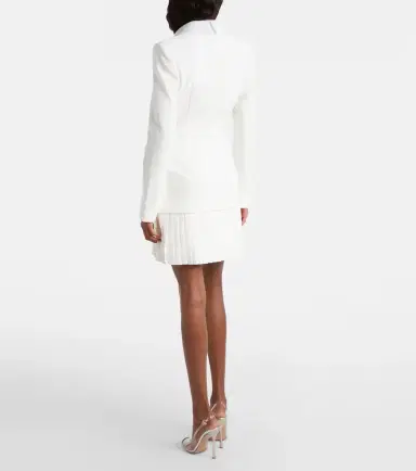 Rebecca Vallance Bridal Atlas pleated blazer dress | Thumbnail 5