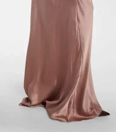 The Sei Ruched strapless silk satin corset dress | Thumbnail 2