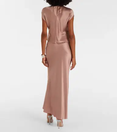 The Sei Silk satin maxi skirt | Thumbnail 2