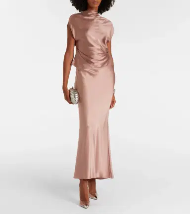 The Sei Silk satin maxi skirt | Thumbnail 3