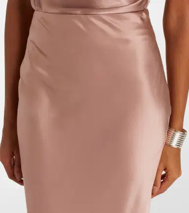 The Sei Silk satin maxi skirt | Thumbnail 4