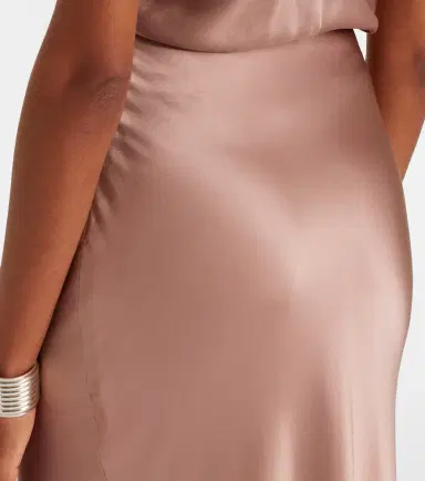 The Sei Silk satin maxi skirt | Thumbnail 5