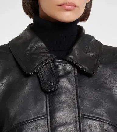 AGOLDE Avril oversized leather jacket | Thumbnail 7