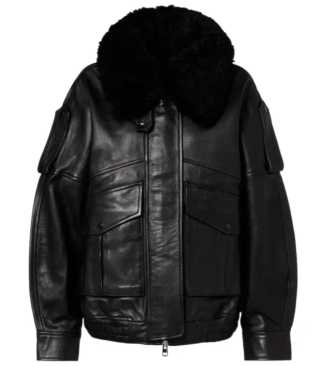 AGOLDE Avril oversized leather jacket