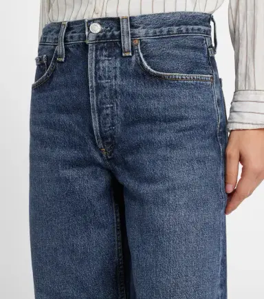 AGOLDE Arc cropped mid-rise wide-leg jeans | Thumbnail 2