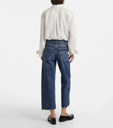 AGOLDE Arc cropped mid-rise wide-leg jeans | Thumbnail 6