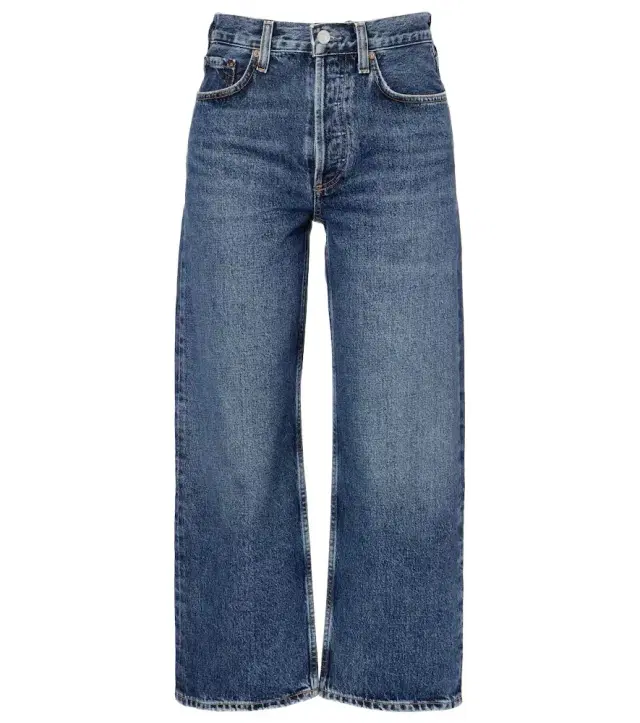 Arc cropped mid-rise wide-leg jeans