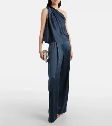 The Sei One-shoulder silk satin top | Thumbnail 3 The Sei One-shoulder silk satin top | Thumbnail 3