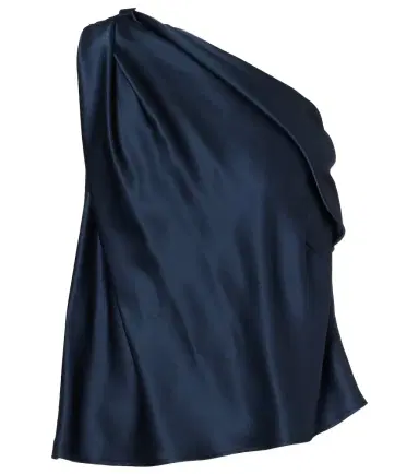 The Sei One-shoulder silk satin top | Thumbnail 1 The Sei One-shoulder silk satin top | Thumbnail 1