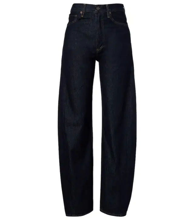 Luna high-rise barrel-leg jeans