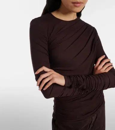 AGOLDE Tania Twist ruched top | Thumbnail 2