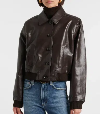 Citizens of Humanity Lola leather bomber jacket | Thumbnail 2