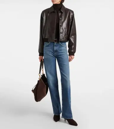 Citizens of Humanity Lola leather bomber jacket | Thumbnail 4