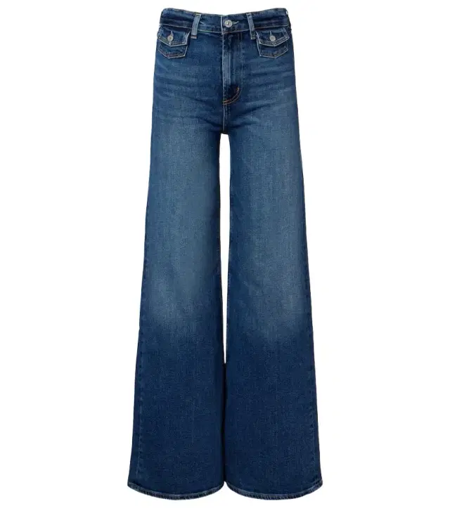 Issy high-rise wide-leg jeans