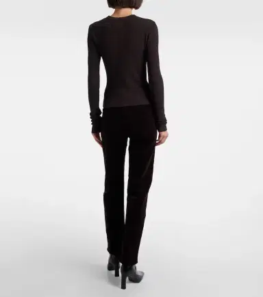 Citizens of Humanity Pilar waffle-knit cropped cotton top | Thumbnail 2