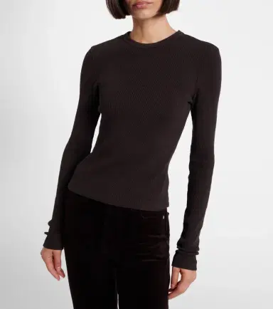 Citizens of Humanity Pilar waffle-knit cropped cotton top | Thumbnail 4