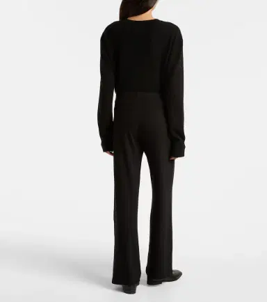 Leset Lauren mid-rise jersey wide-leg pants | Thumbnail 5