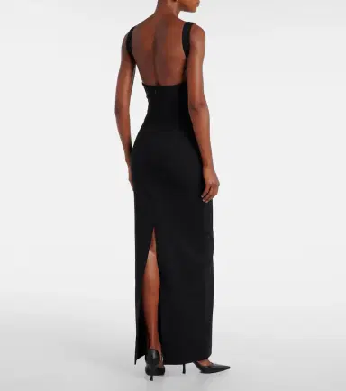 Solace London Joni crêpe gown | Thumbnail 3