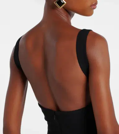 Solace London Joni crêpe gown | Thumbnail 6